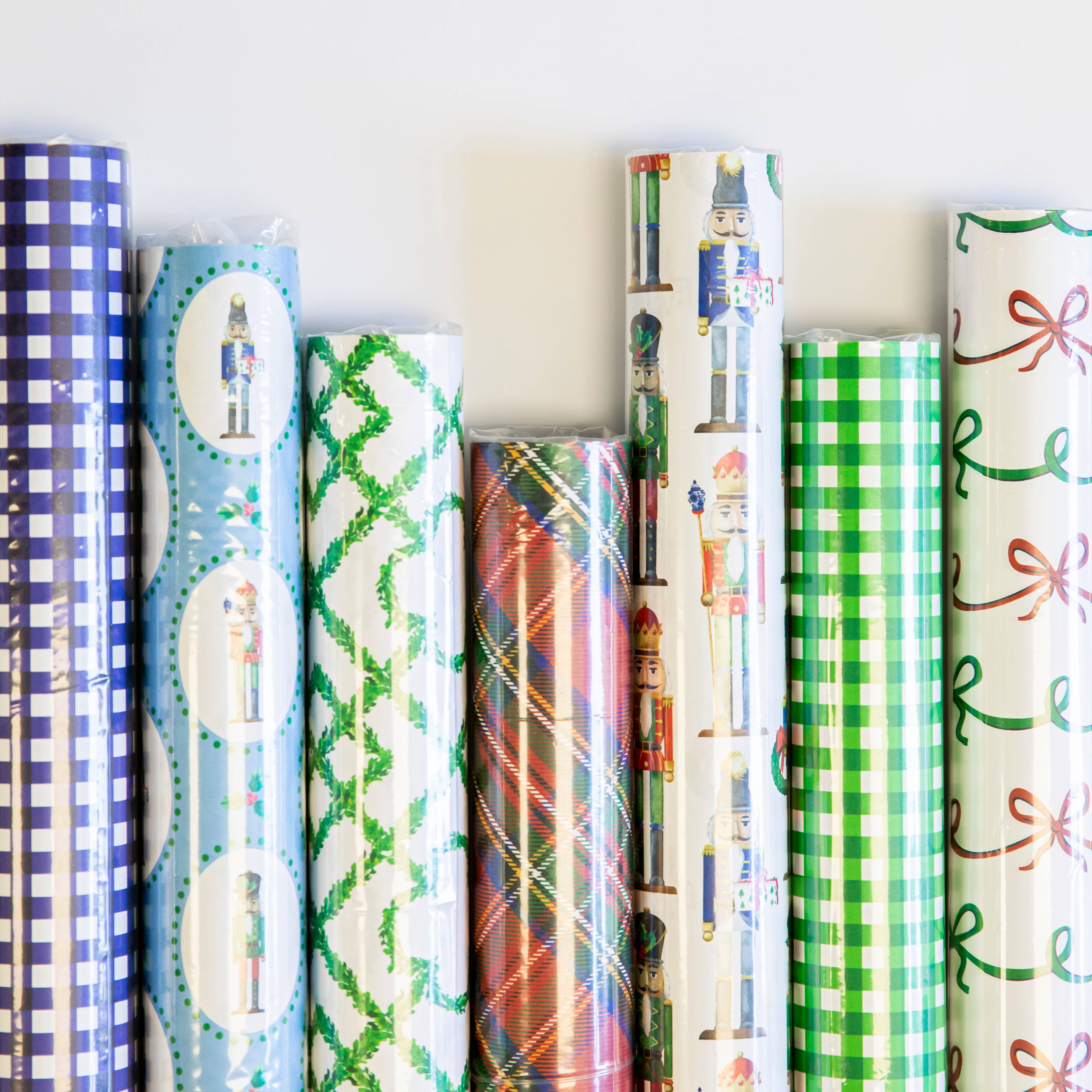 Nutcracker Plaque Continuous Roll Gift Wrap