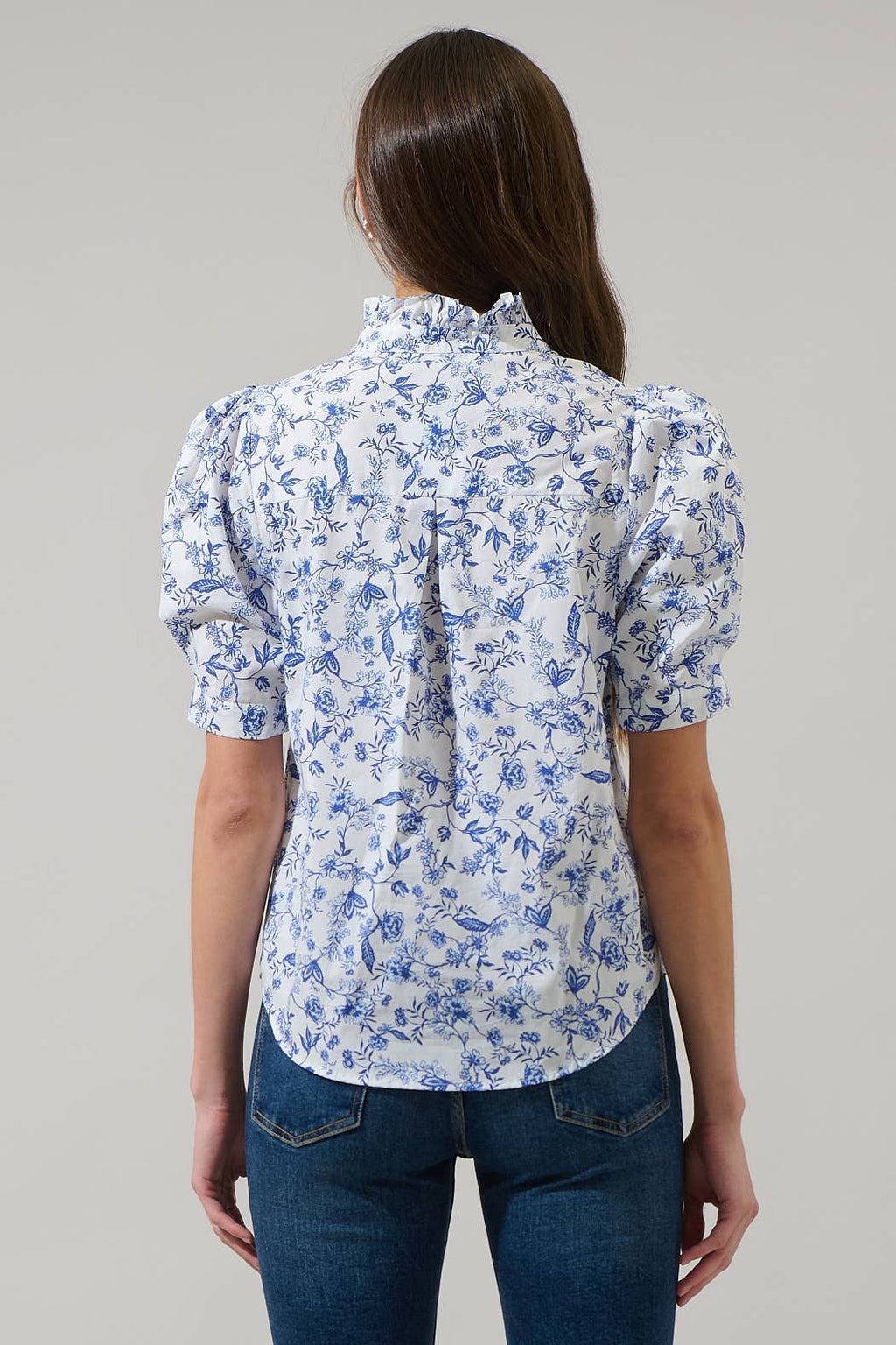 Kearny Floral Finley Ruffle Top