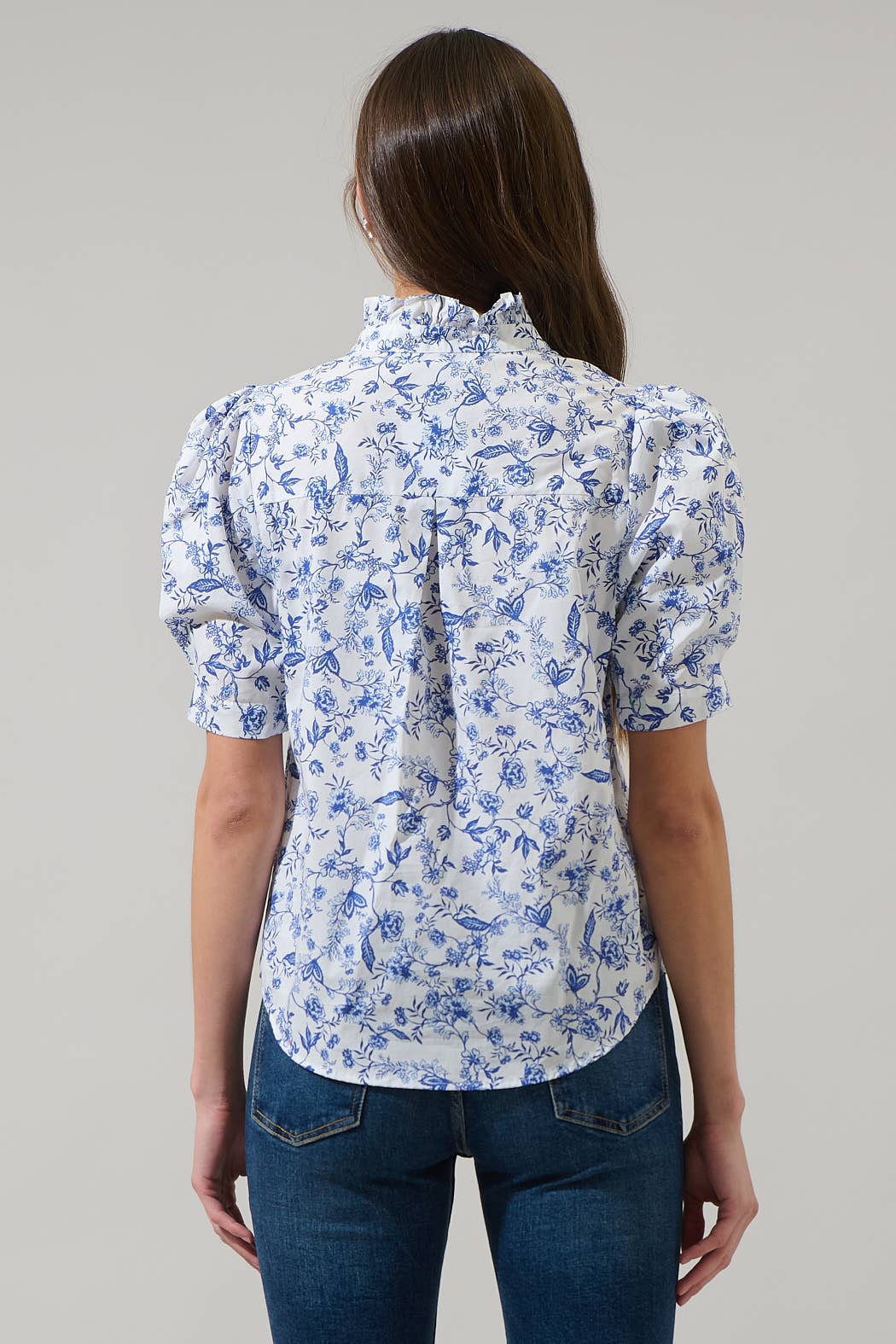 Kearny Floral Finley Ruffle Top