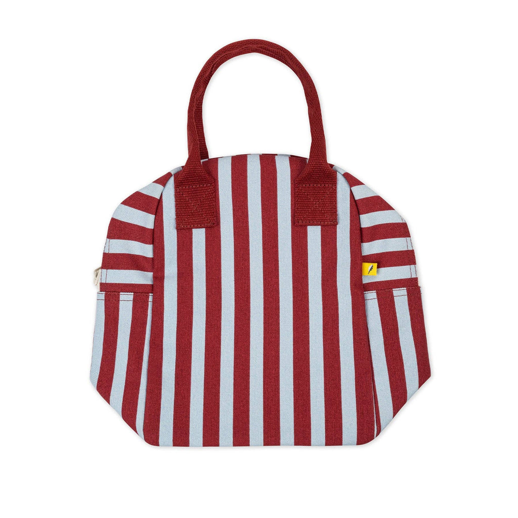 Awning Stripe Chili Pepper Zipper Lunch Bag