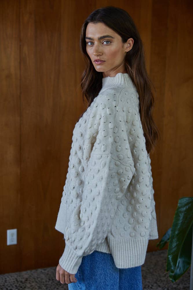 Popcorn Knit Sweater