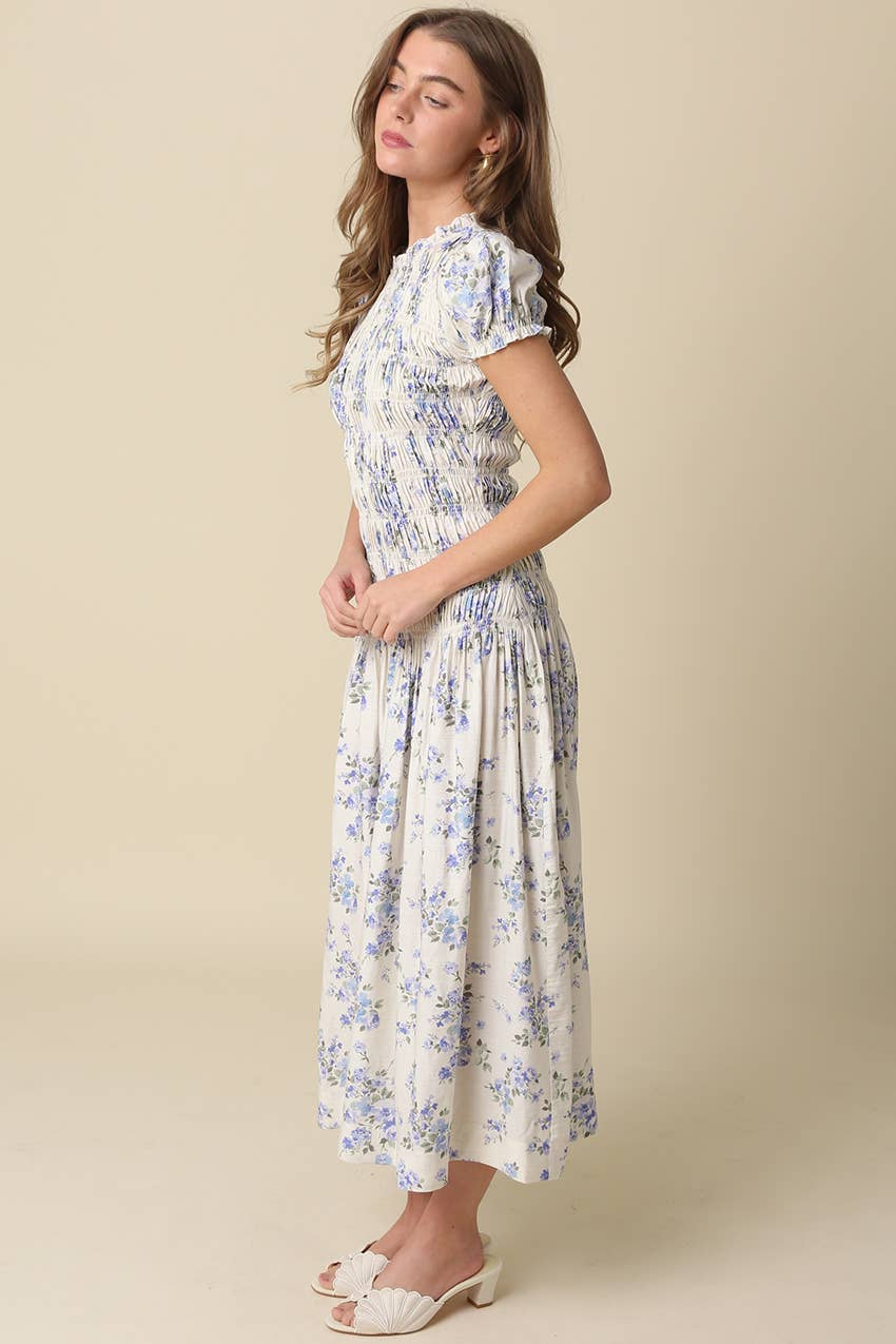 Jayda Floral Smocked Maxi Dress