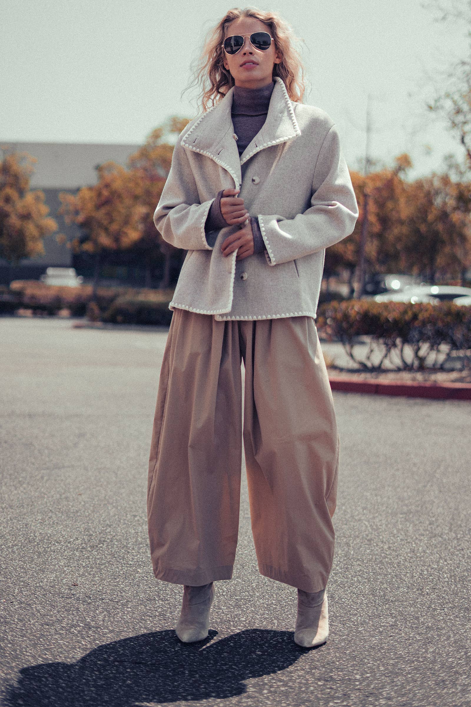 Embroidered Trim Jacket