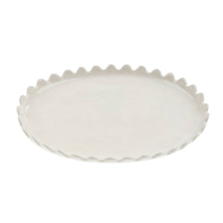 Scalloped Oval Plate