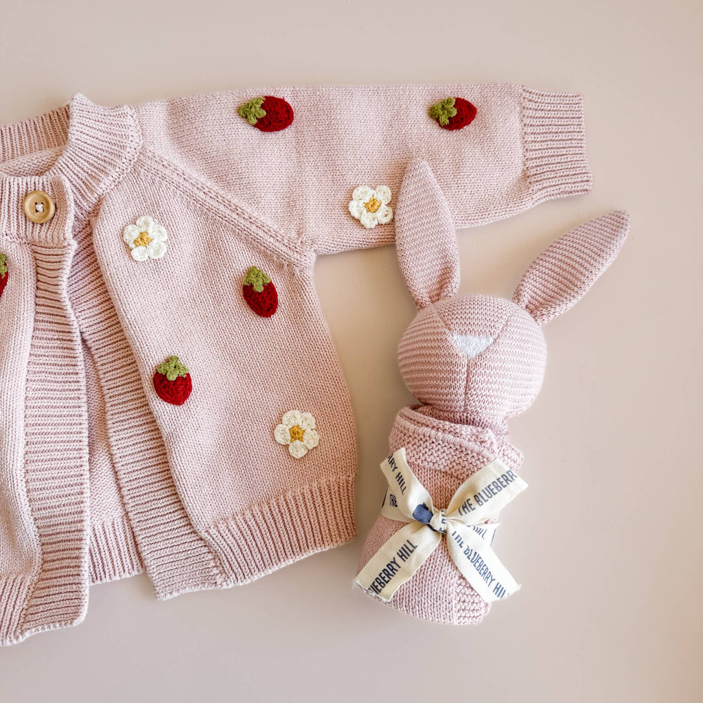Strawberry Flower Baby Cardigan