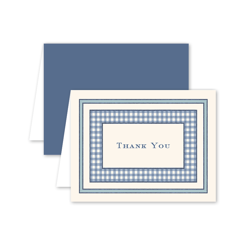 Maison de Frédéric Bleue Thank You Boxed Cards