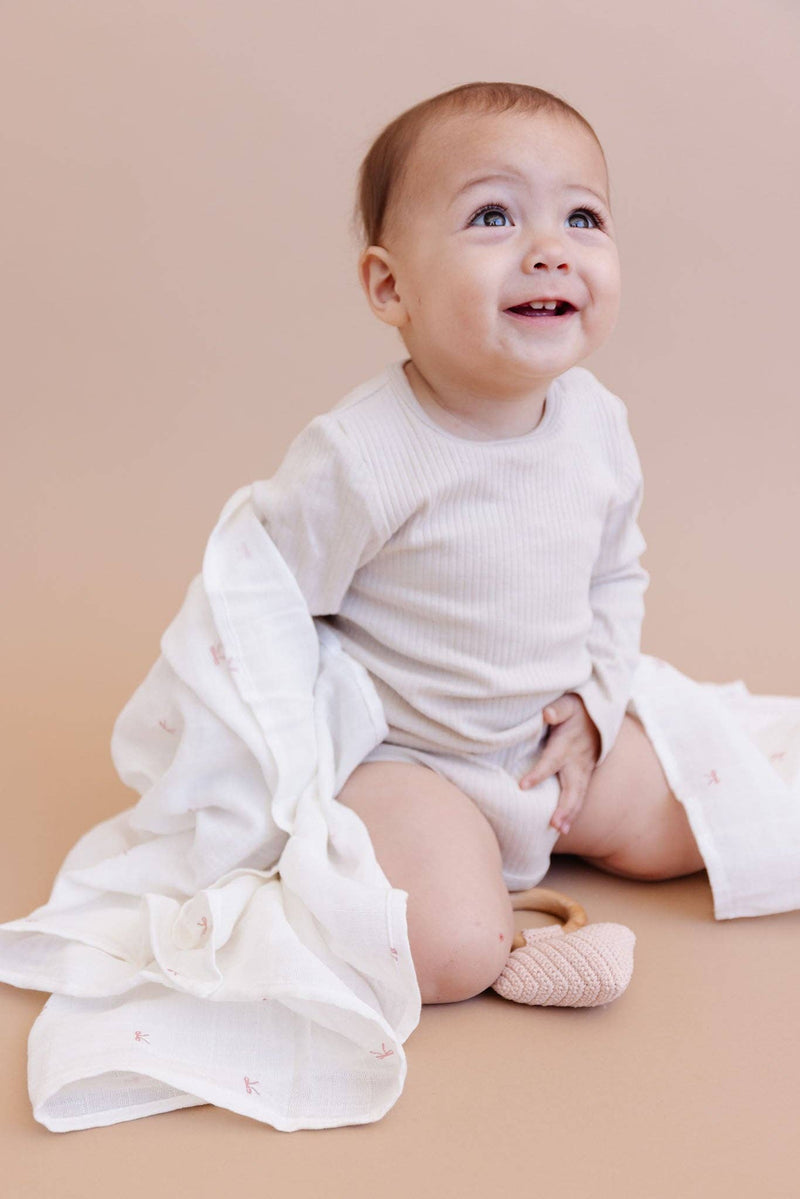 Pink Bow Swaddle