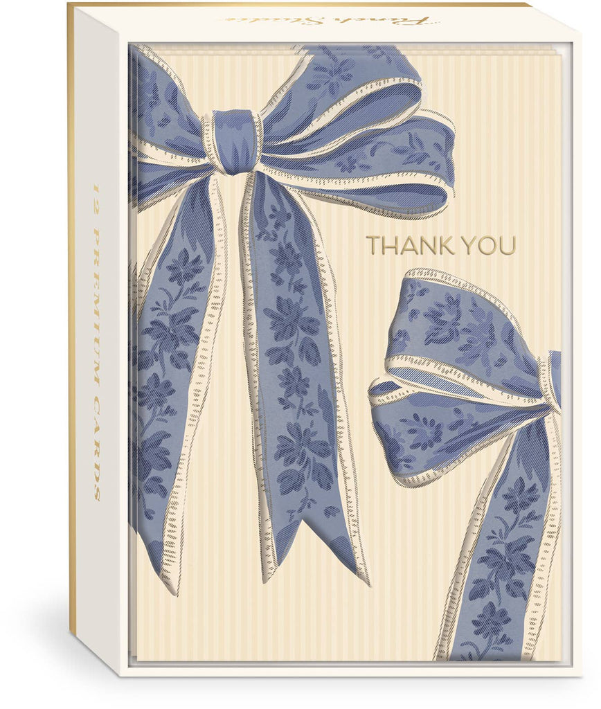 Bow Boxed Thank You Cards