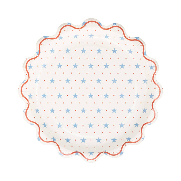 Hamptons Petite Stars 9" Paper Plate