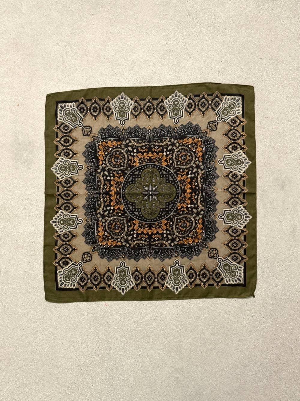Ornate Border Square Scarf