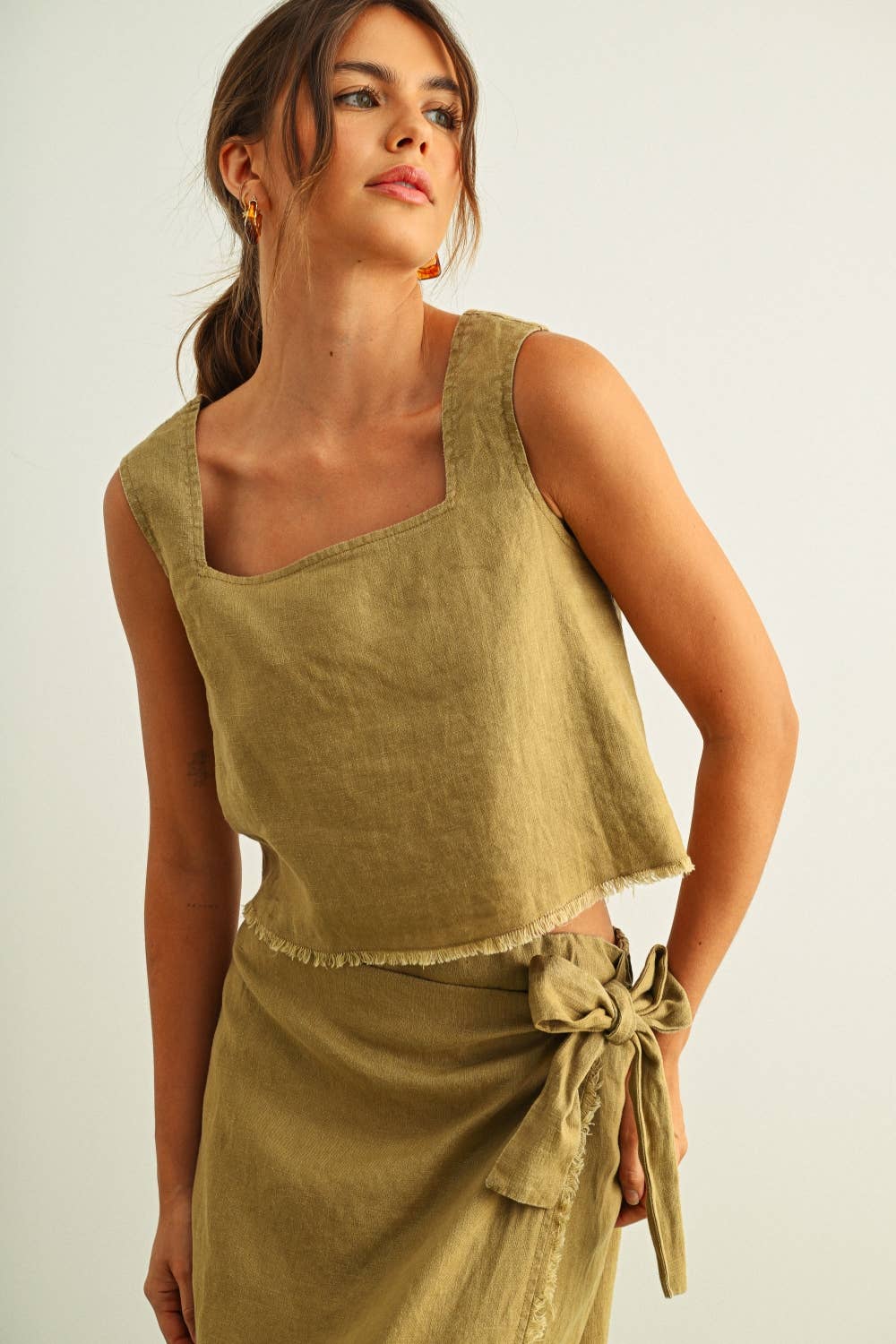 Raw Hem Top