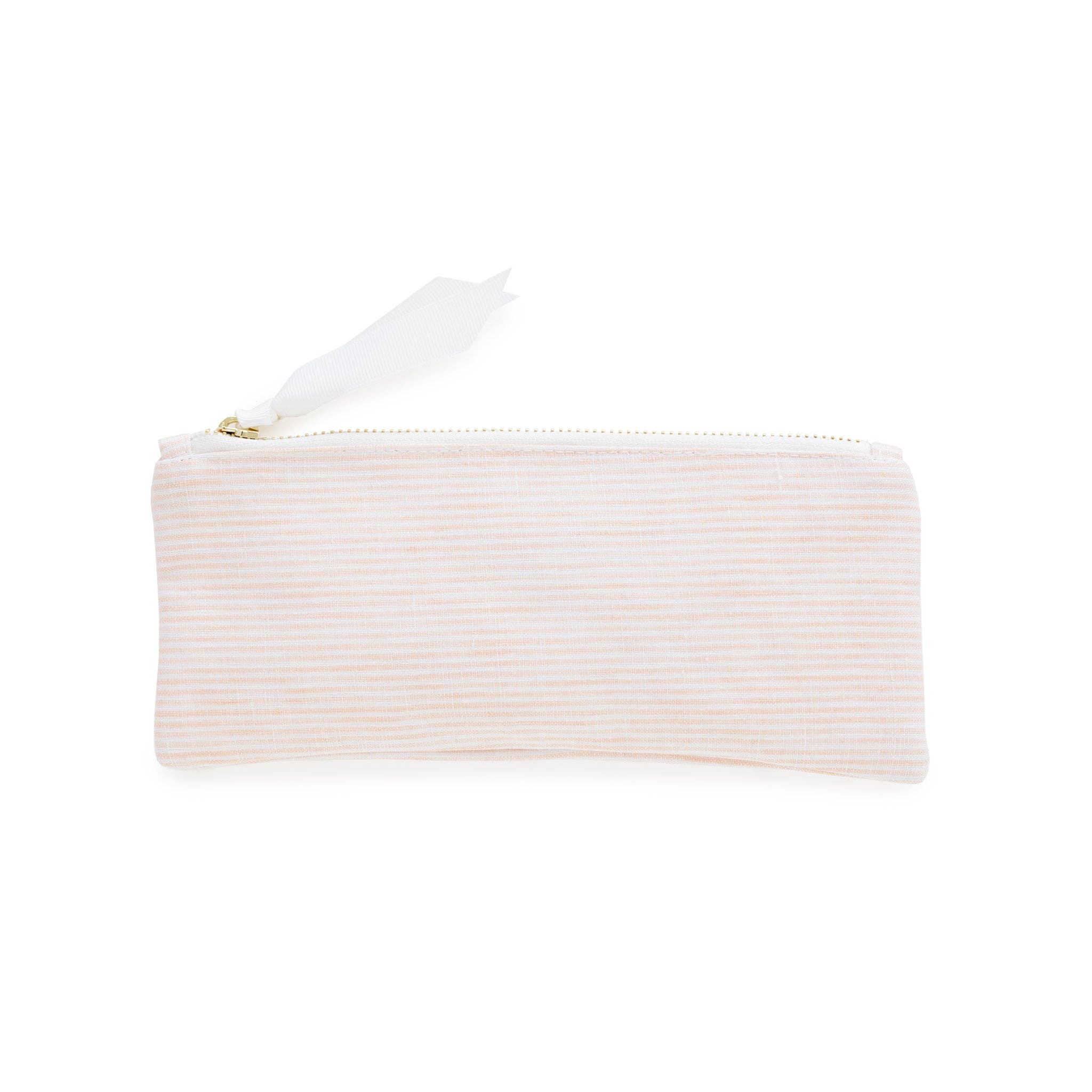 Pink Pinstripe Pencil Pouch