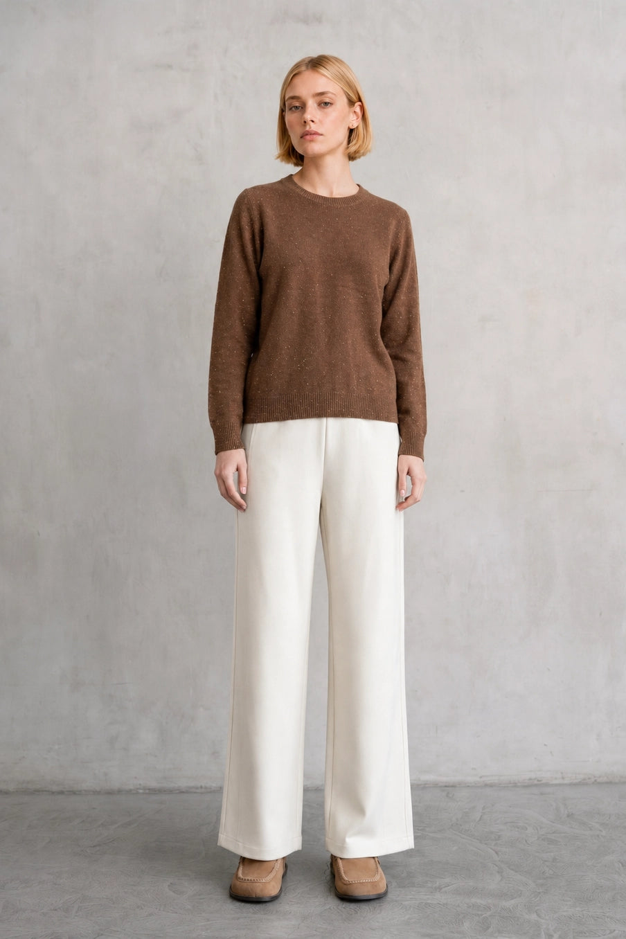 Sparkled Crew Neck Long Sleeve Sweater