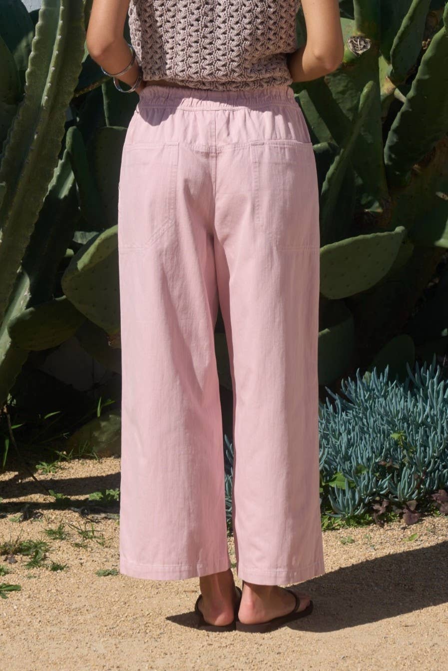 Drawstring Wide Leg Casual Pants