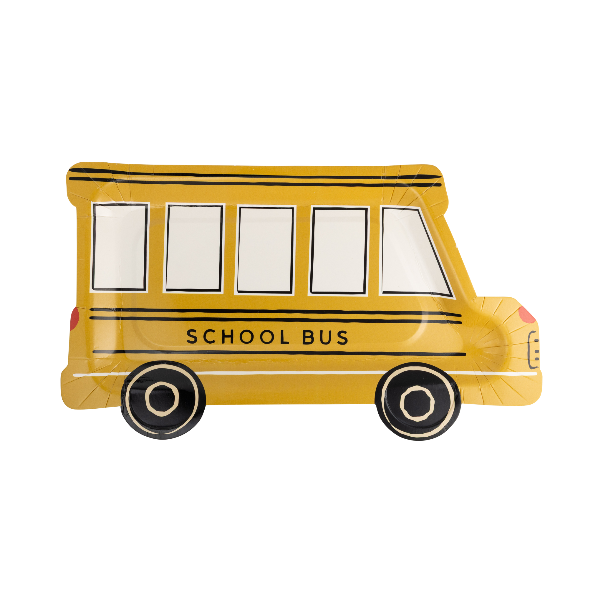 School Bus Shaped Plates