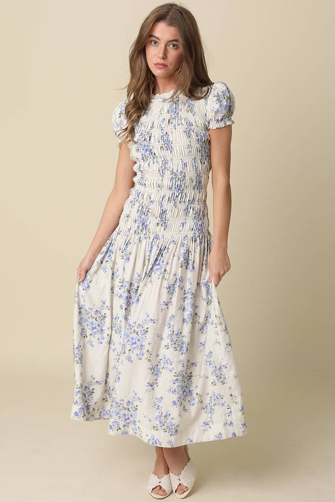 Jayda Floral Smocked Maxi Dress