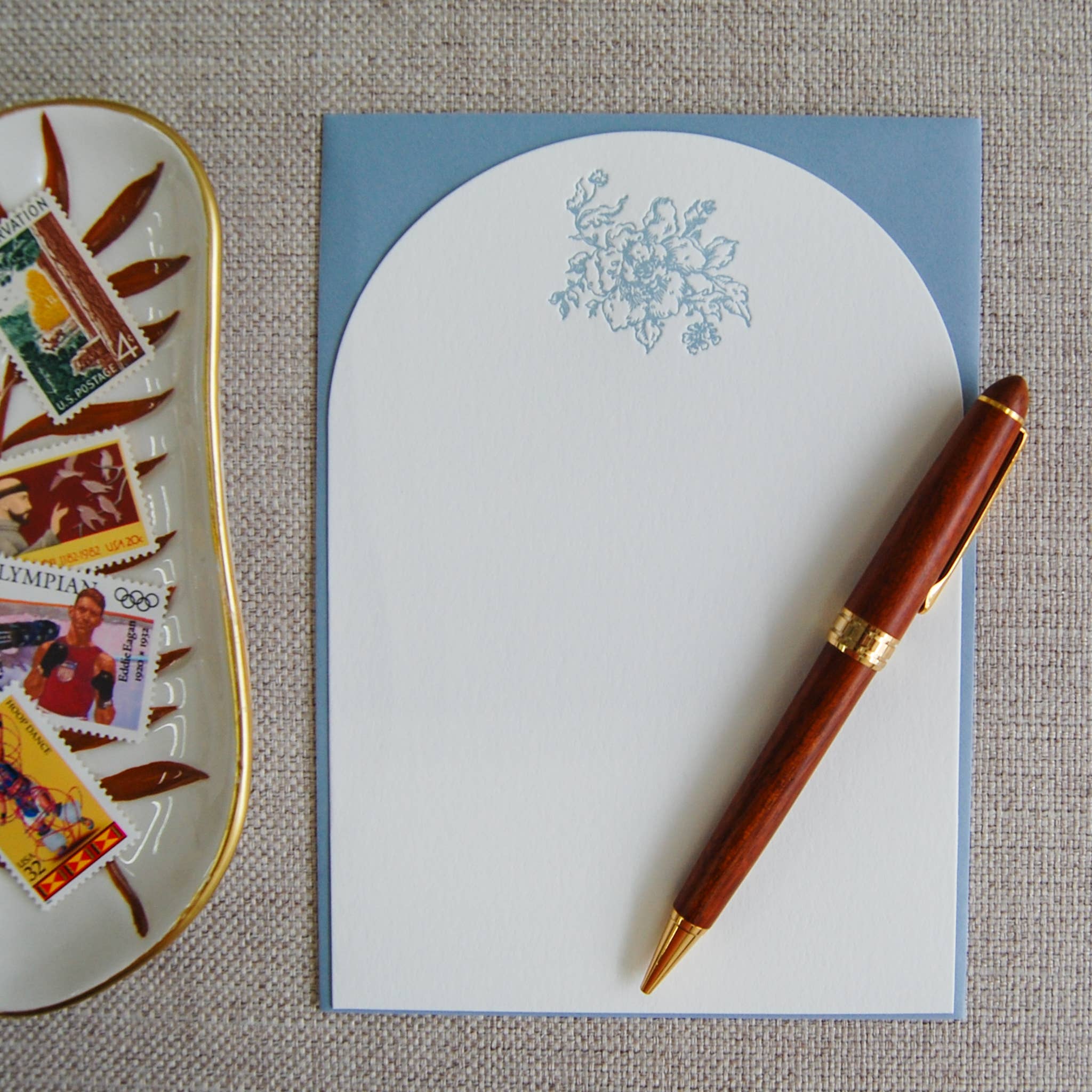 French Bouquet Stationery Set