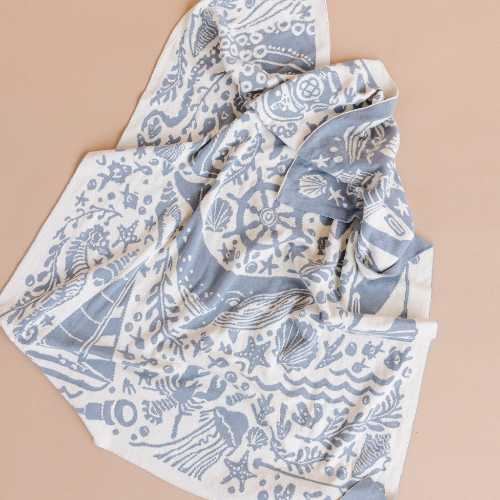 Nautical Summer Ocean Blanket