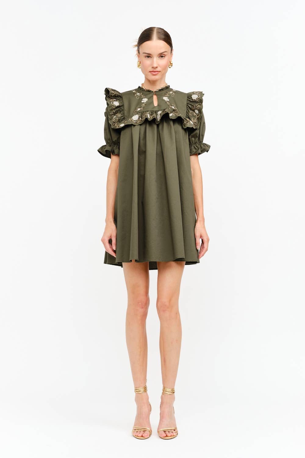 Sera Olive Dress