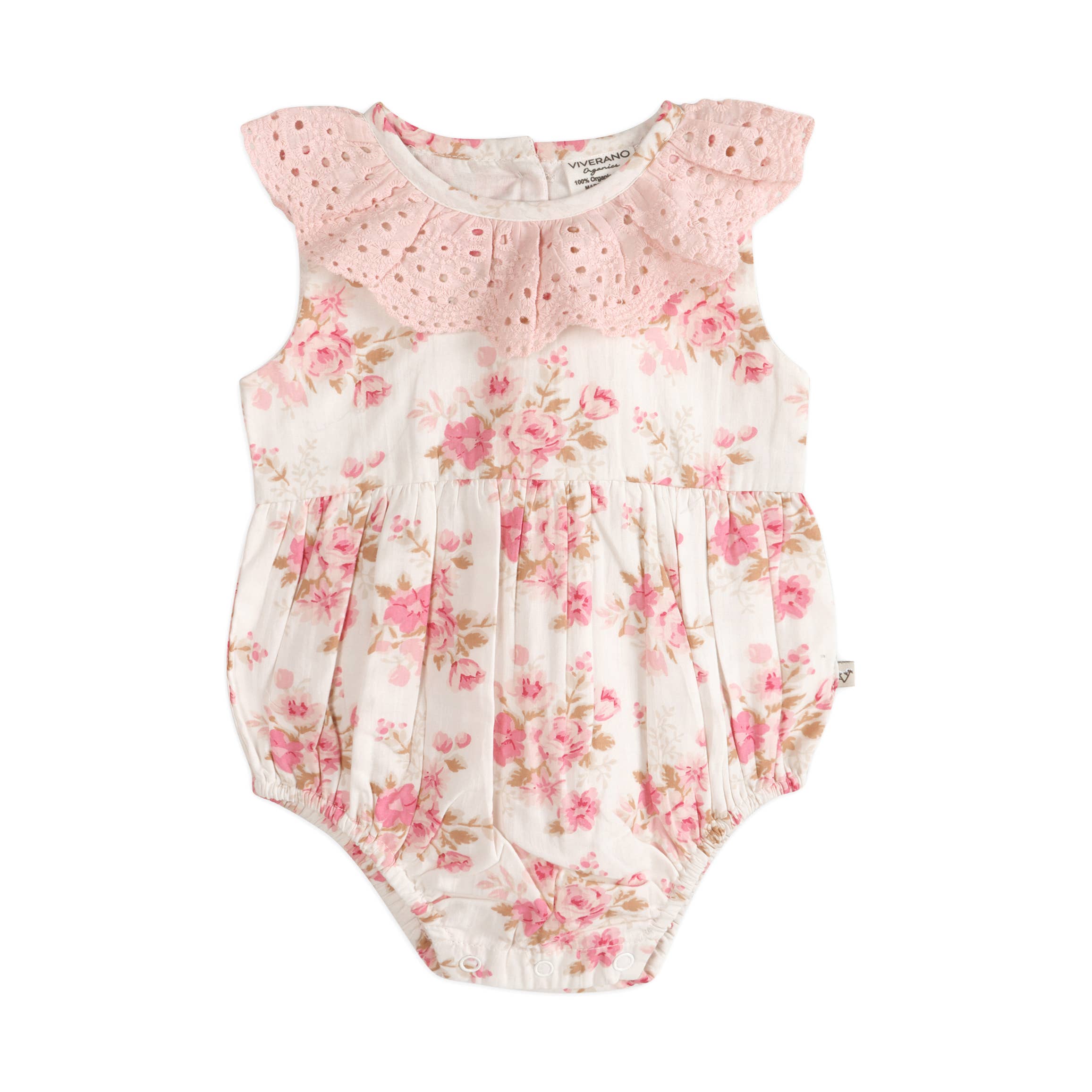 Nova Floral Baby Romper + Headband Set
