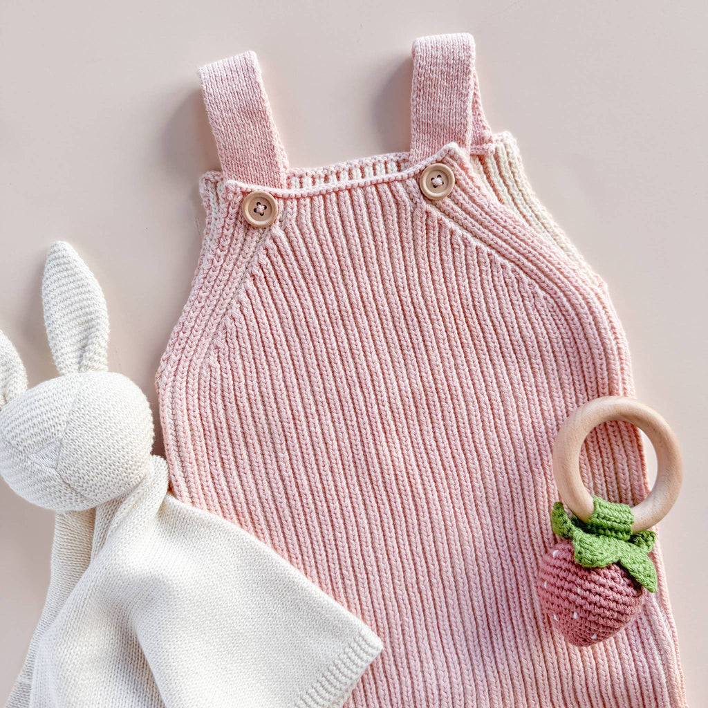 Strawberry Pink Teether Rattle