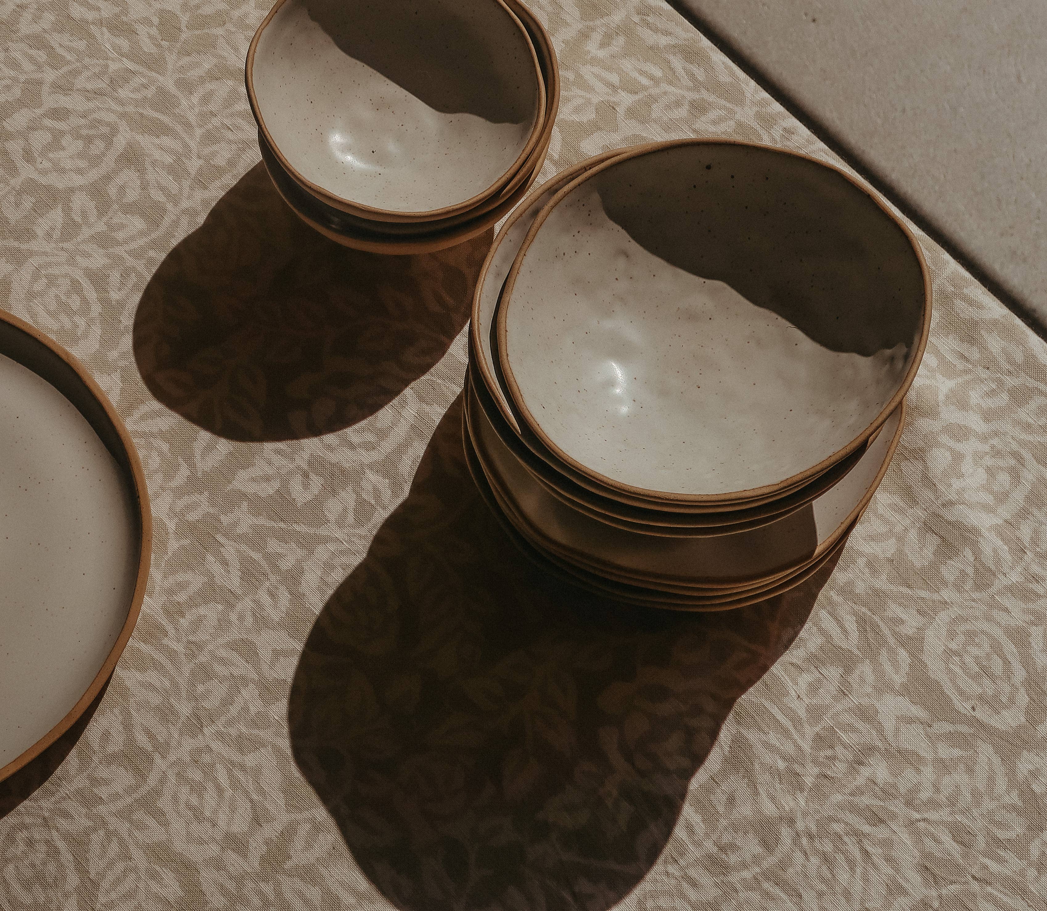 Wild Rose Block Print Tablecloth