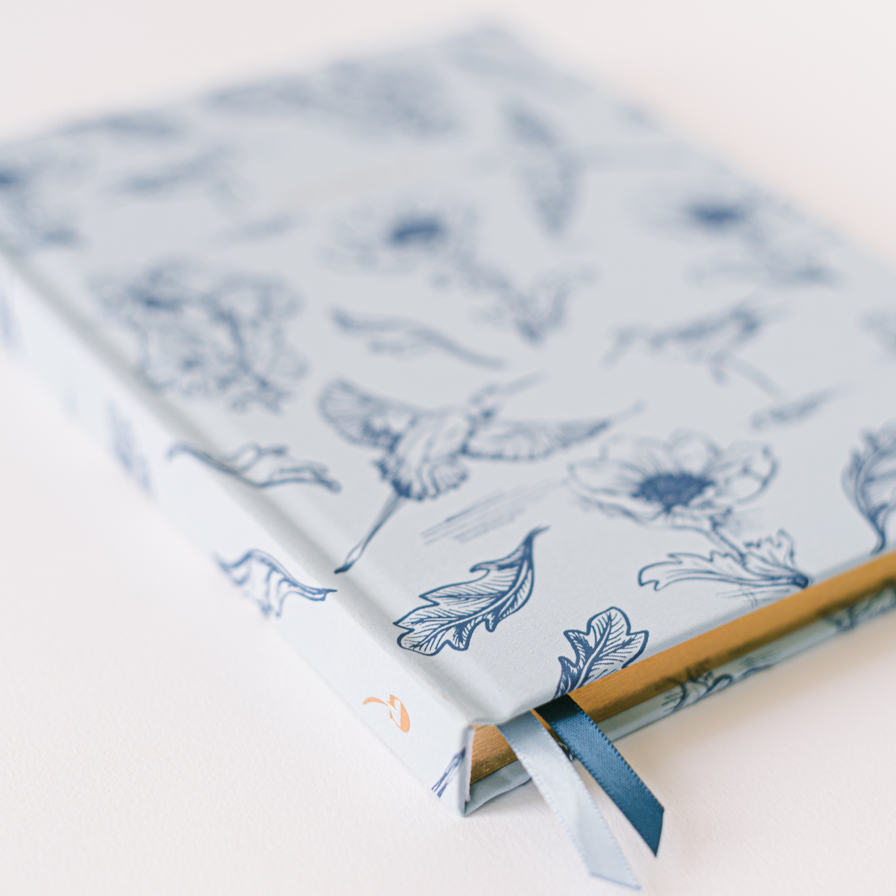 Blue Botanical Bird Toile Journal