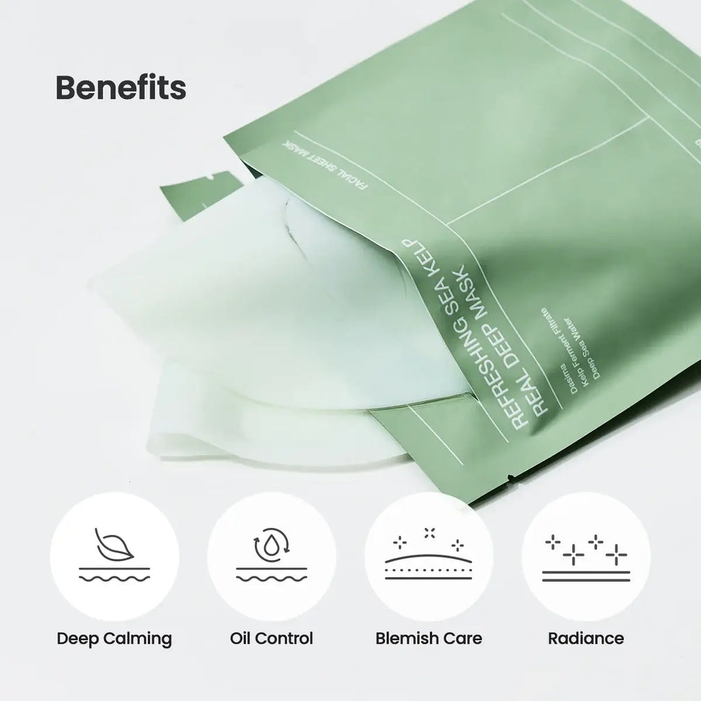 BIODANCE Refreshing Sea Kelp Real Deep Face Sheet Mask