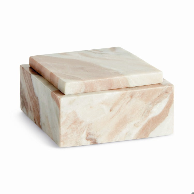 Short Jaqueline Marble Lidded Box