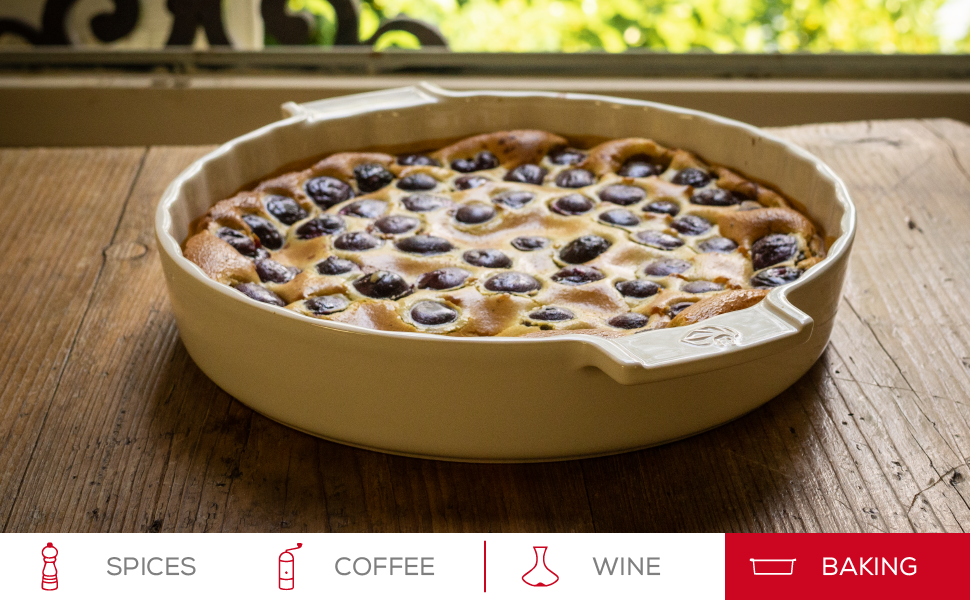 Appolia Ceramic Tart Dish Ecru