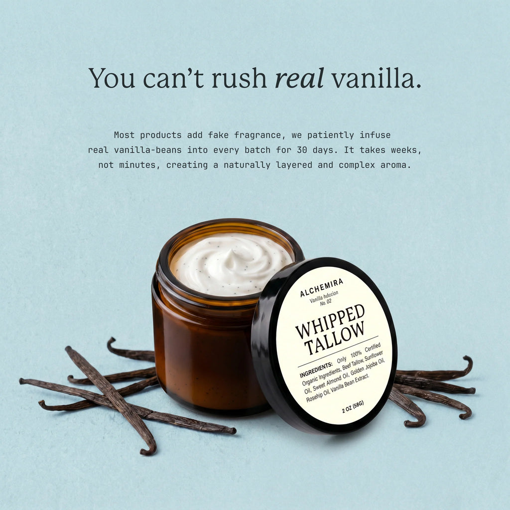 Vanilla Bean Whipped Tallow Cream