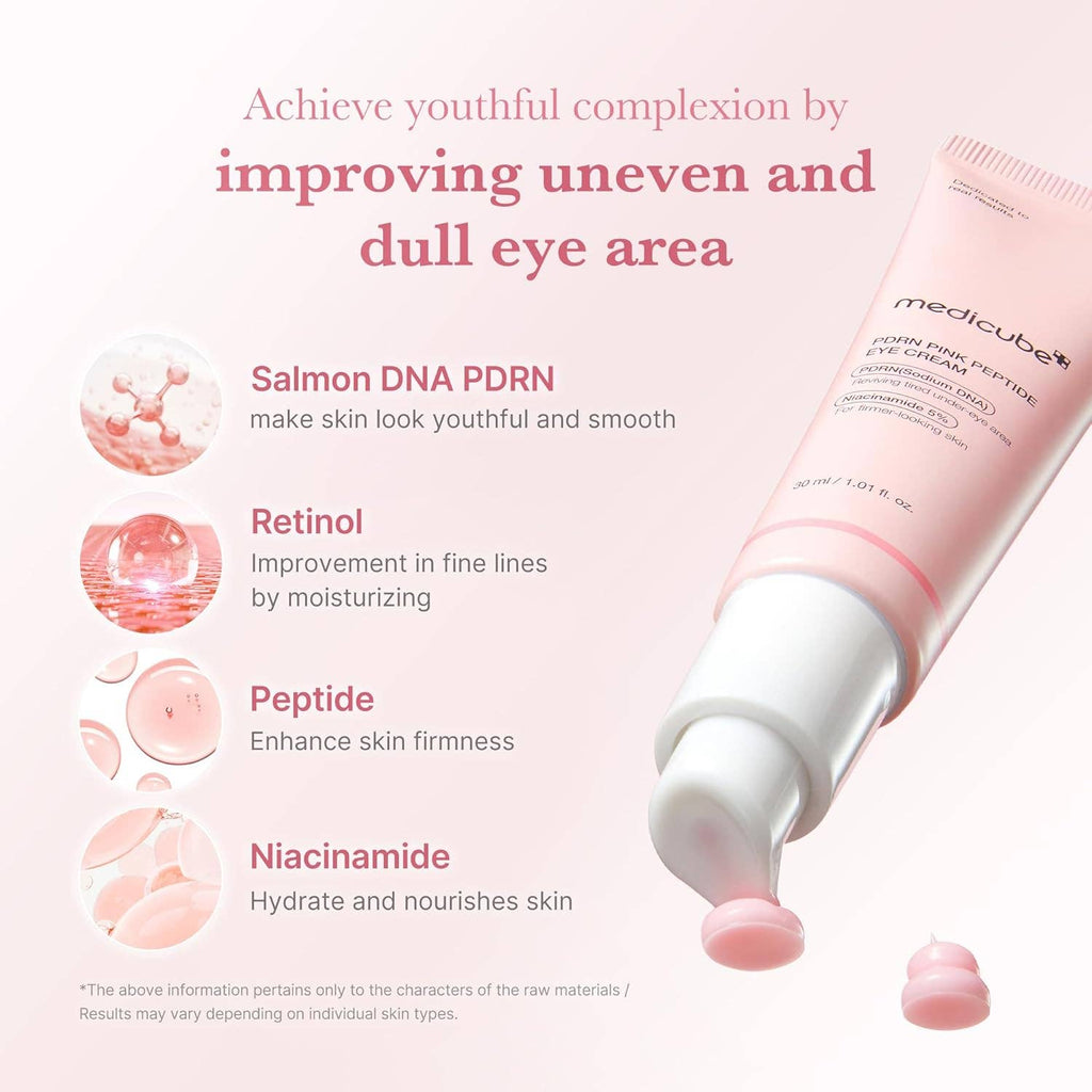 MEDICUBE Salmon DNA PDRN Pink Peptide Eye Cream