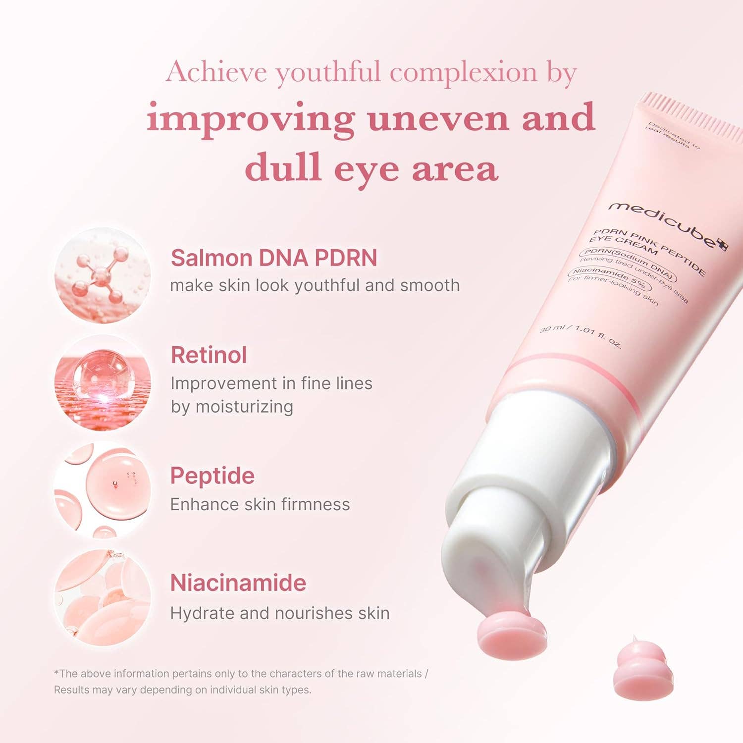 MEDICUBE Salmon DNA PDRN Pink Peptide Eye Cream