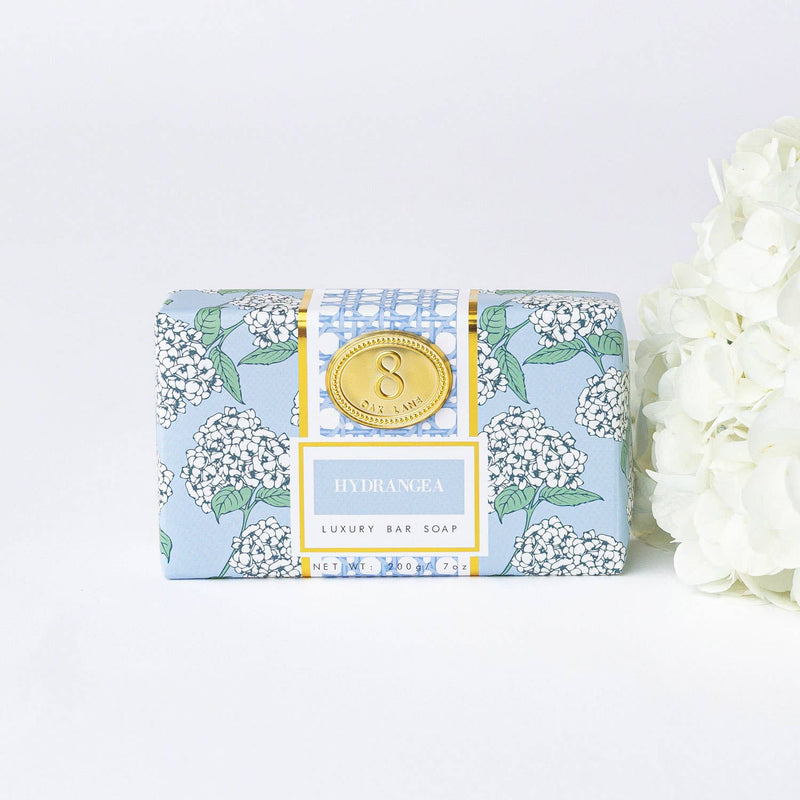 Hydrangea Wrapped Bar Soap