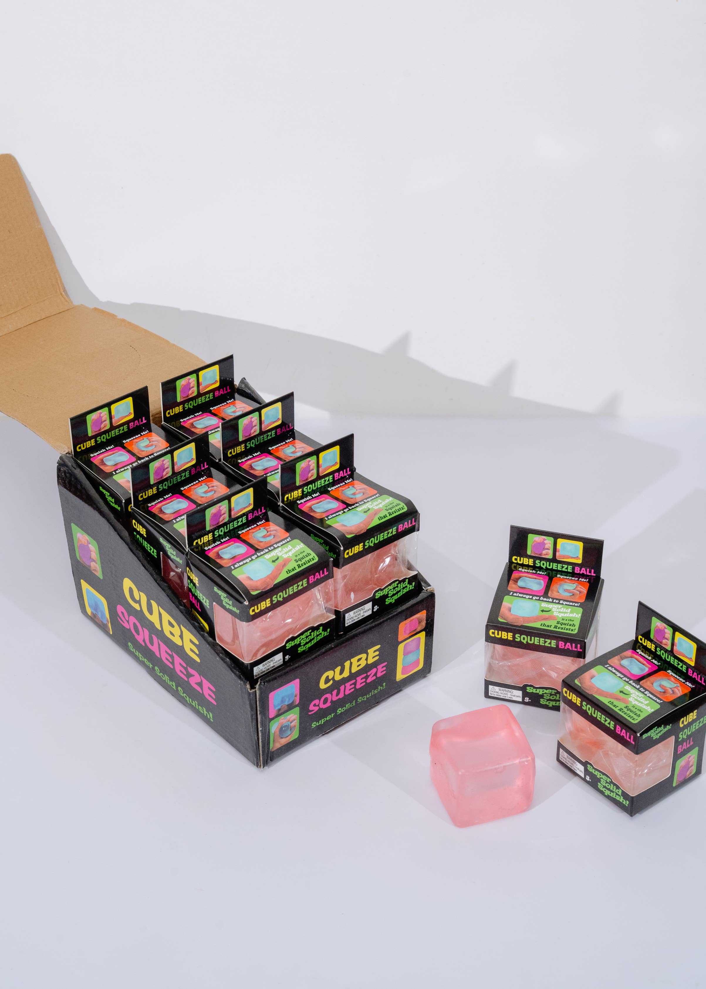 Jelly-Filled Squeeze Cube Stress Toy