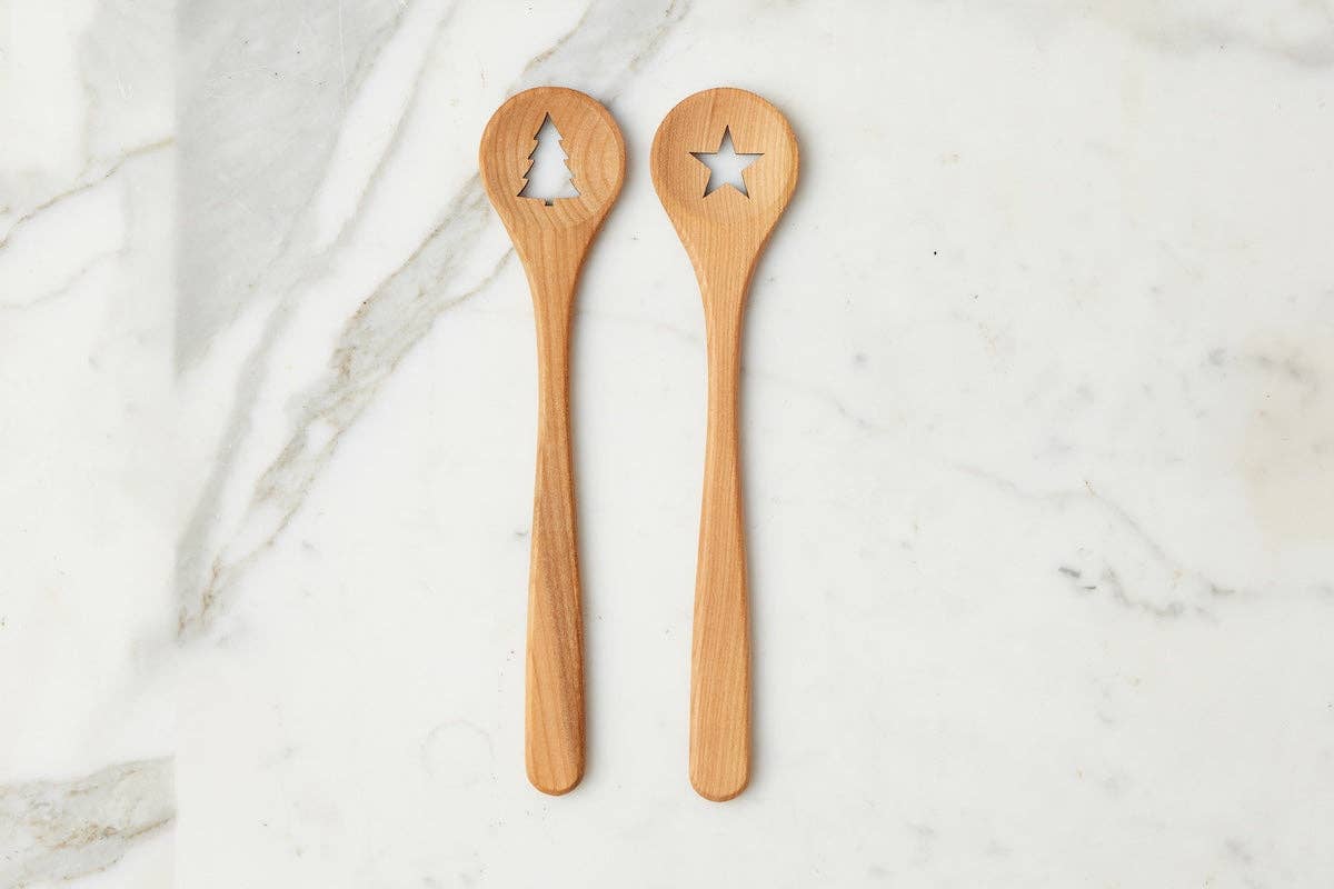 Beechwood Euro Holiday Spoon Set