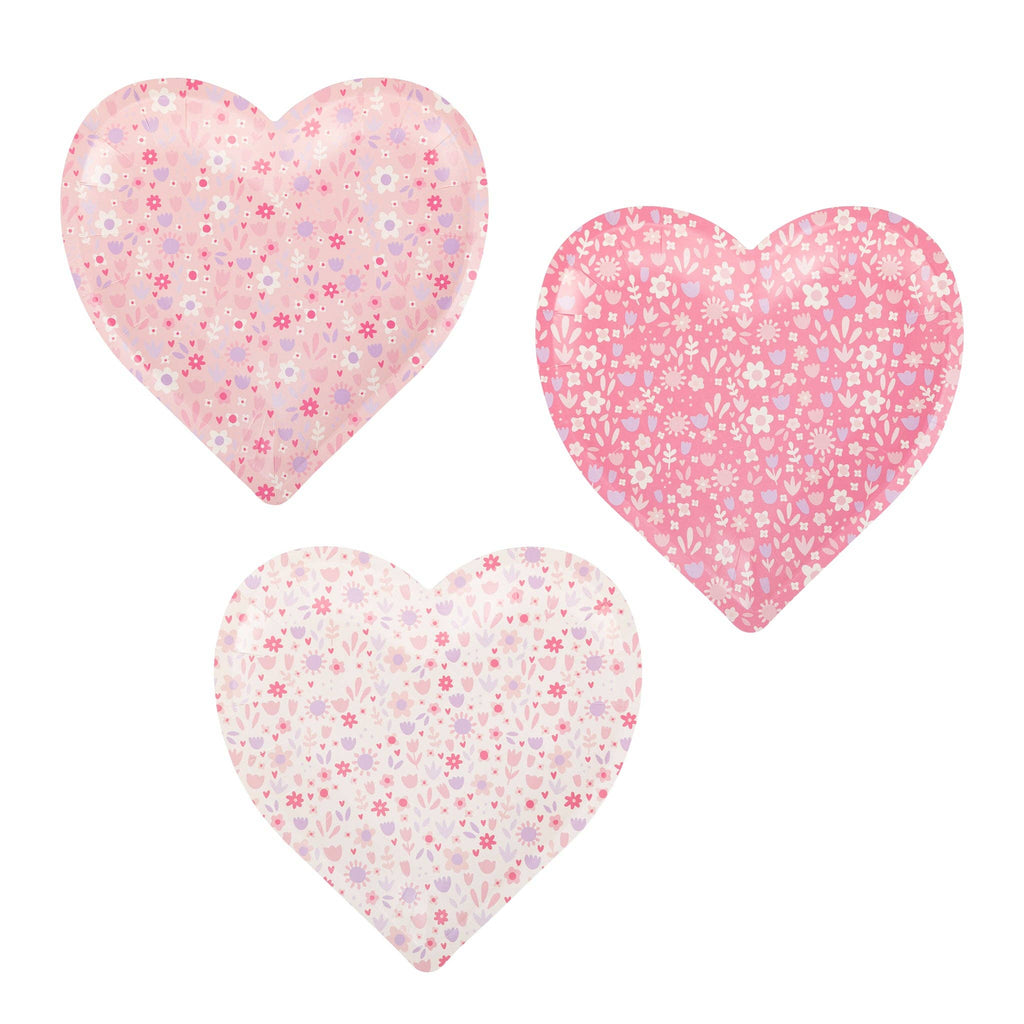 Floral Heart Shaped Plate
