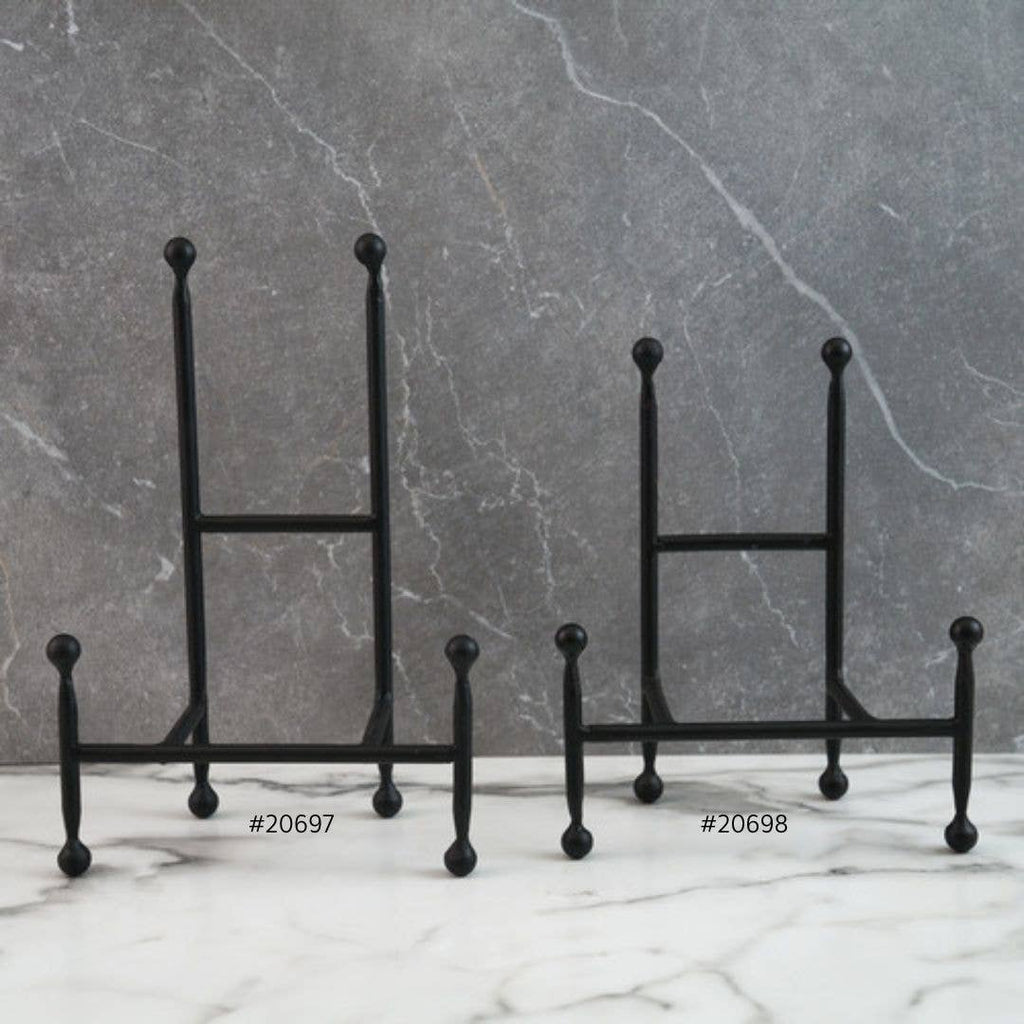 Small Black Iron Chair Easel