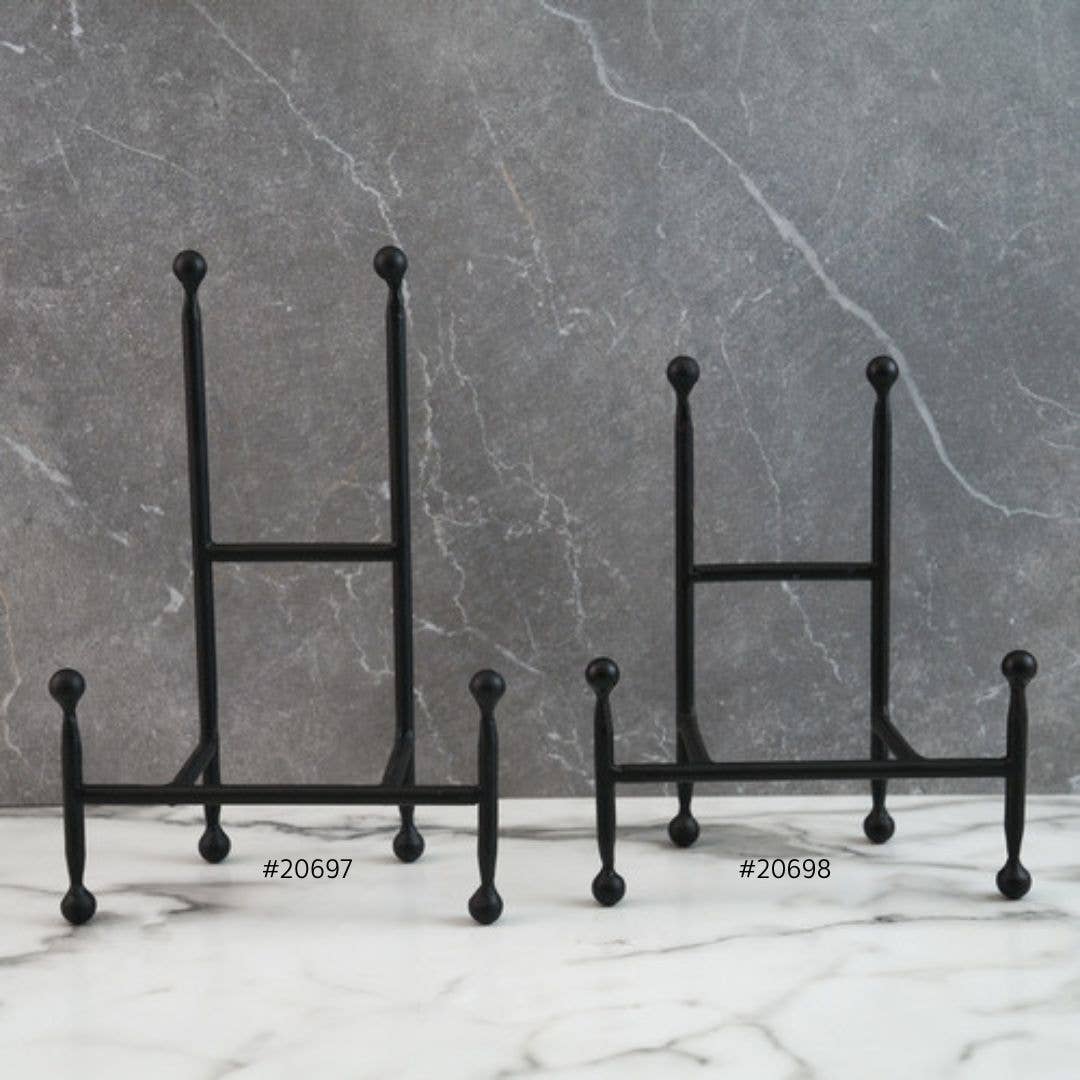 Small Black Iron Chair Easel