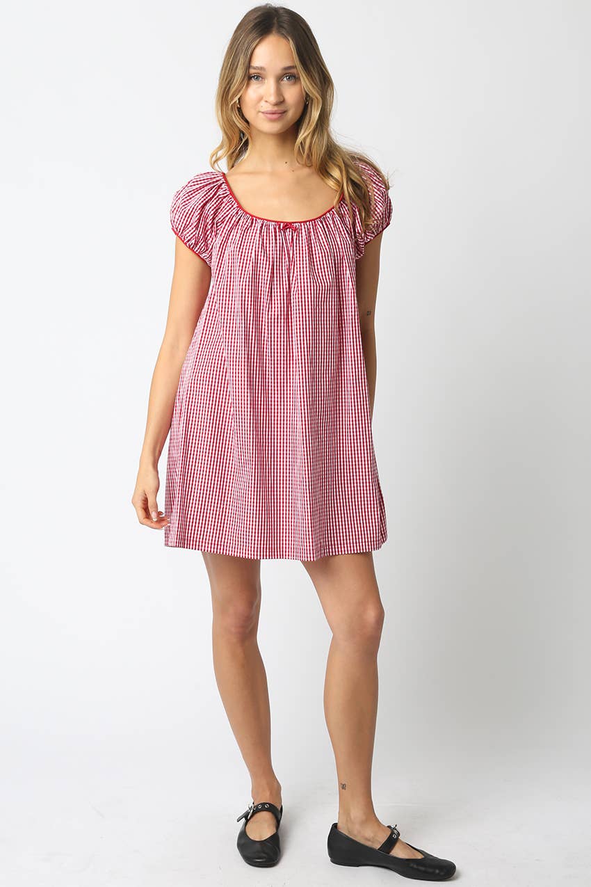 Harper Gingham Mini Dress