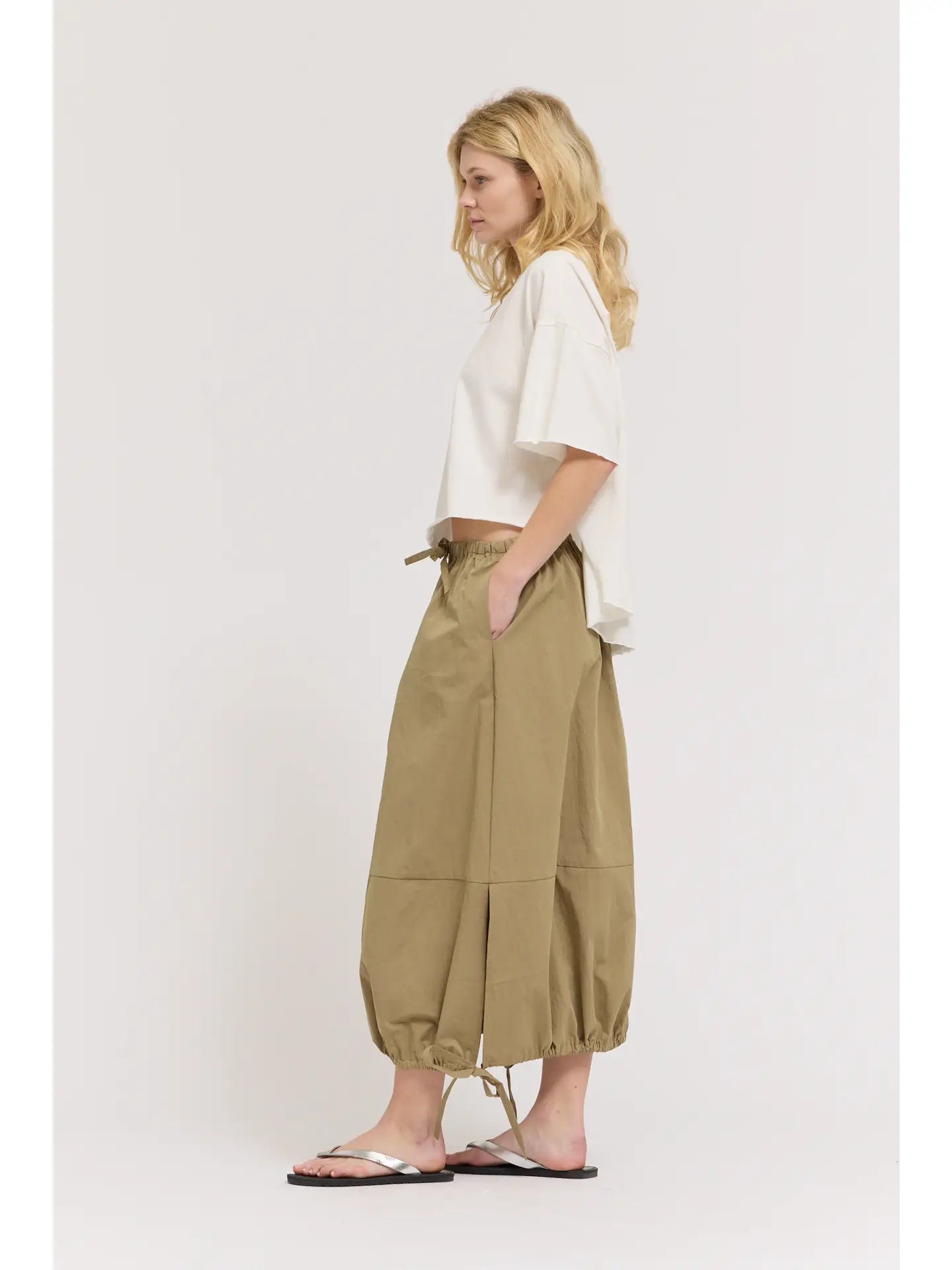 Gathered Hem Skirt