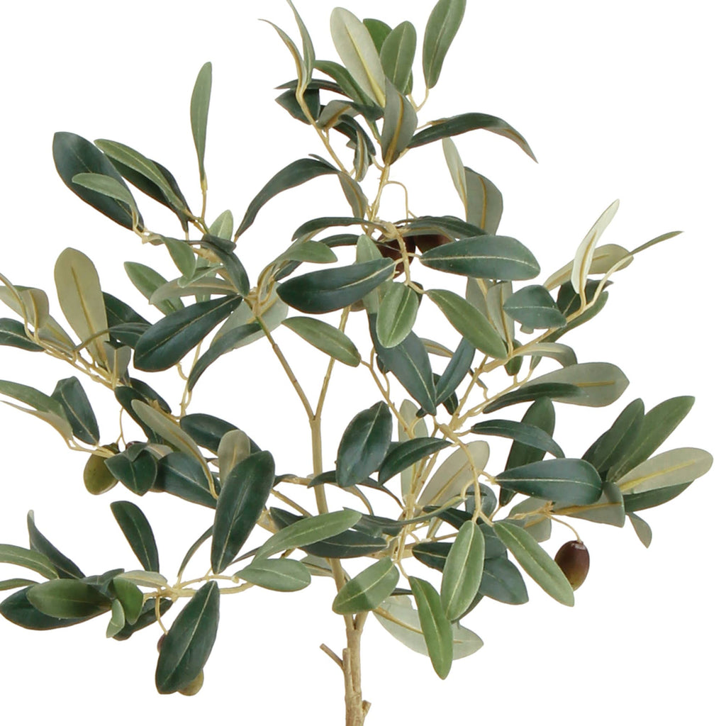 Faux Olive Tree With Fruit In Pot