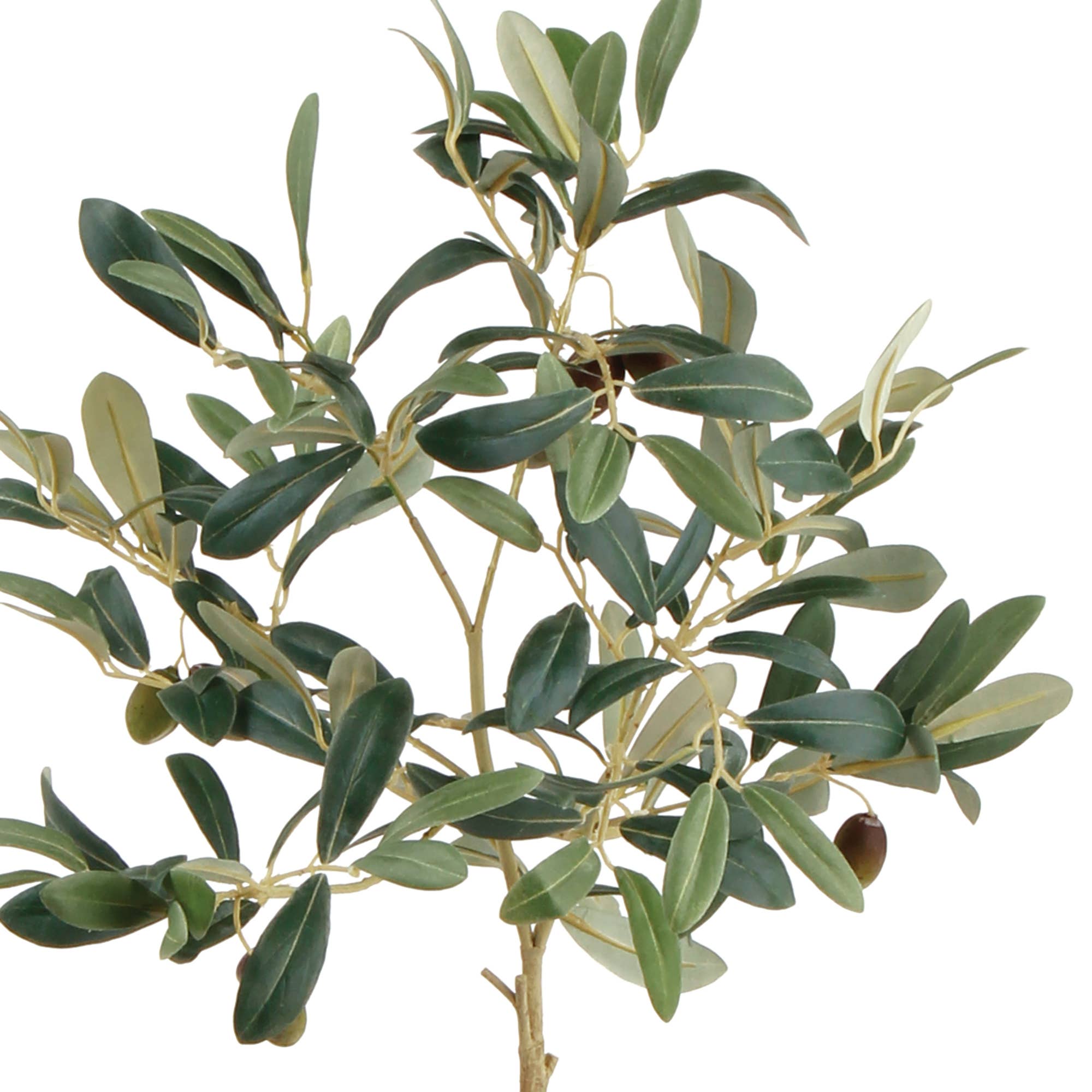 Faux Olive Tree With Fruit In Pot