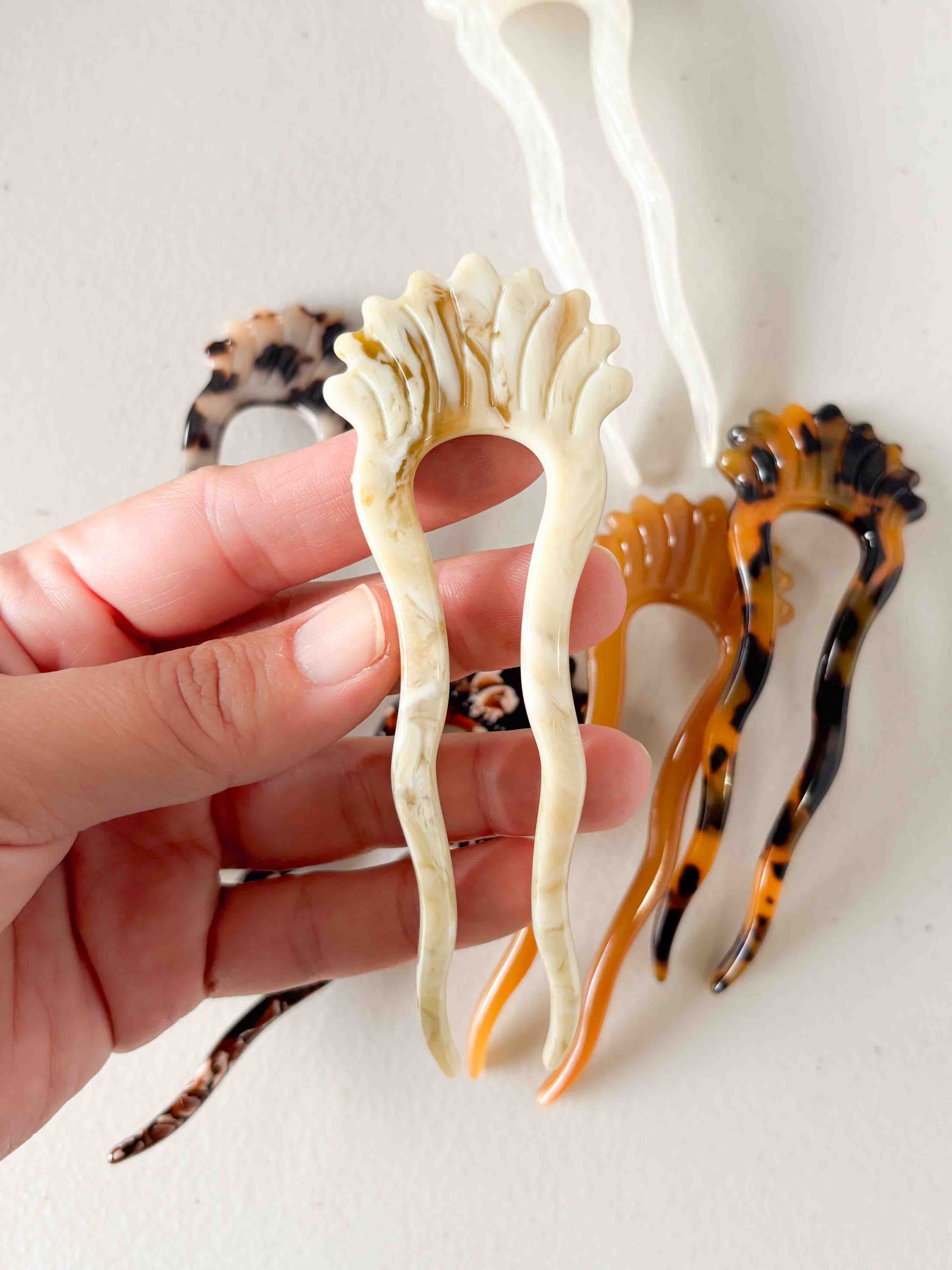 Antique Wave French Hair Pin