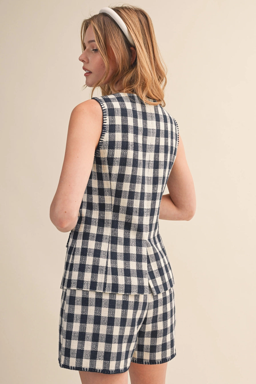 Gingham Tweed Set