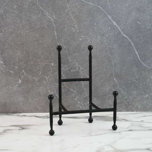 Small Black Iron Chair Easel