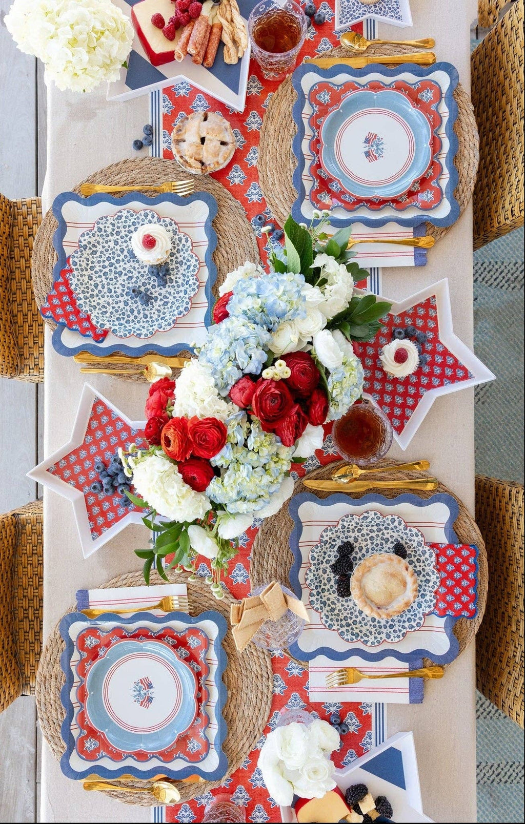 Floral Paper Table Runner