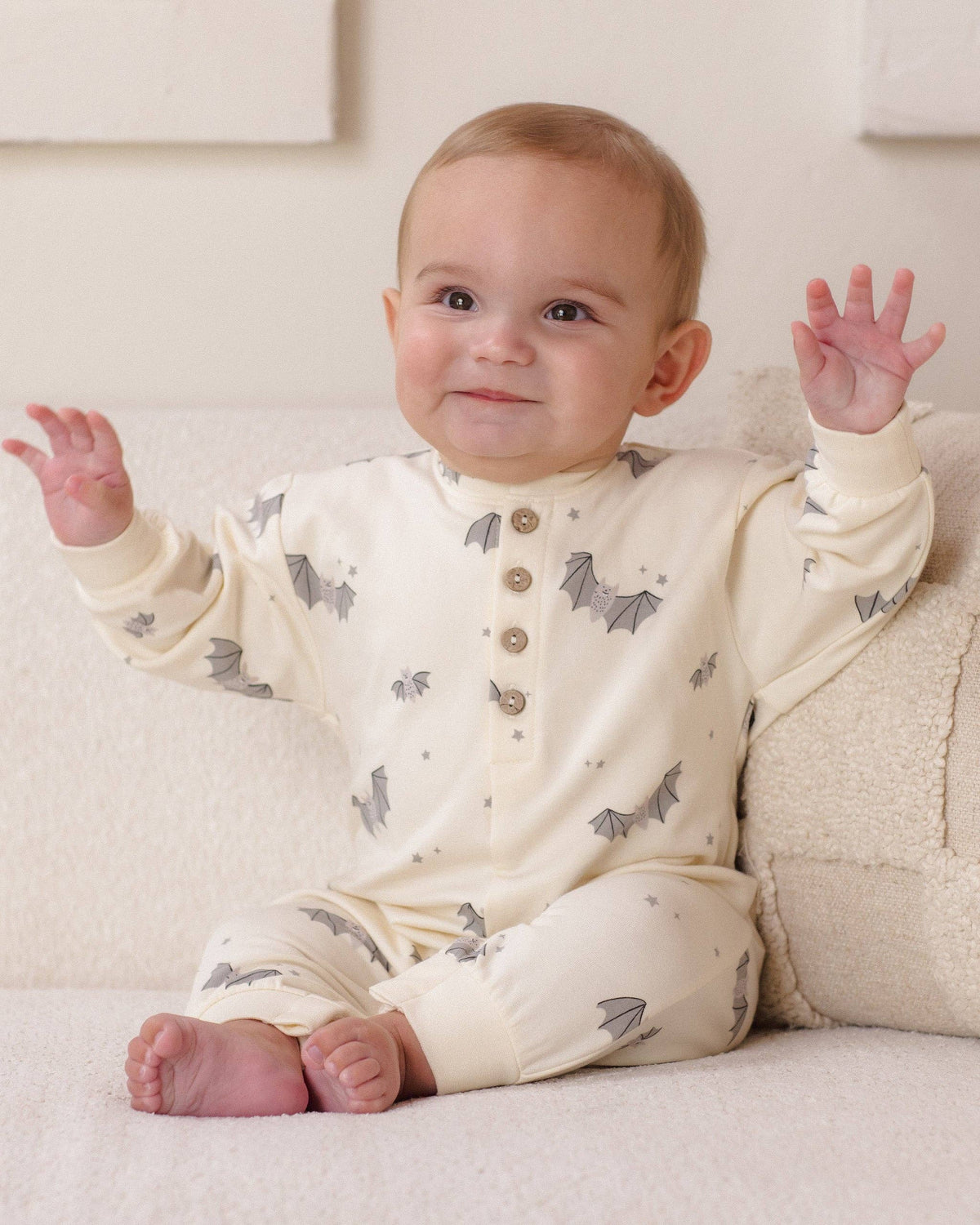 Baby Bats Relaxed Fleece Jumpsuit