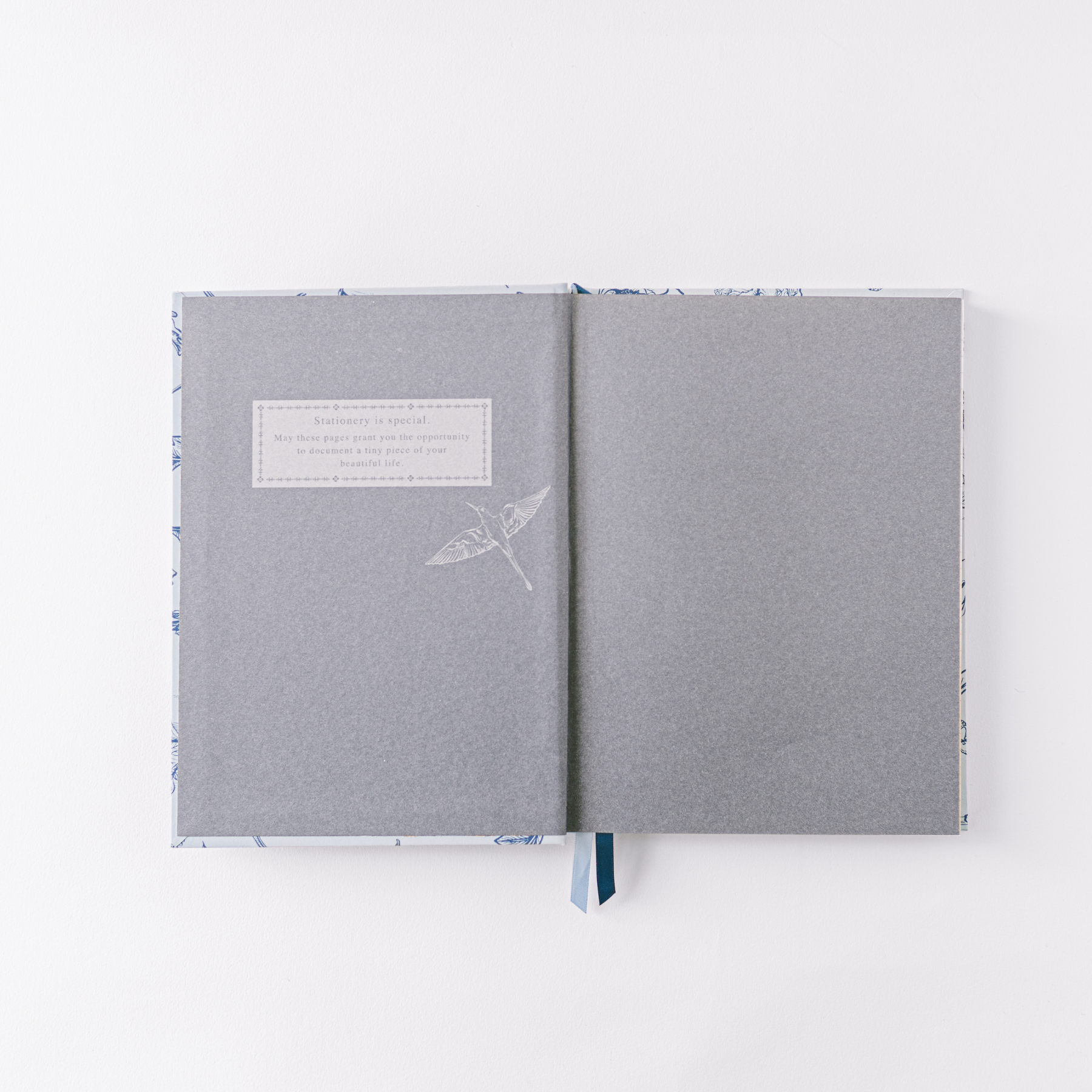 Blue Botanical Bird Toile Journal