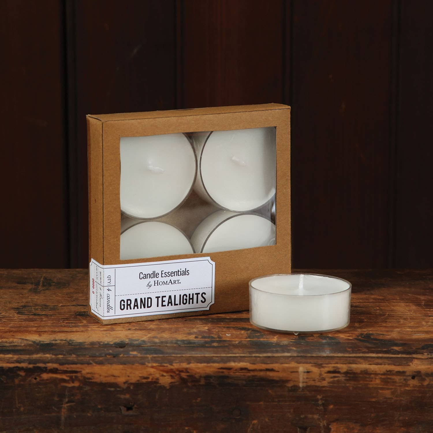 Grand Tealights - Box of 4 Ivory